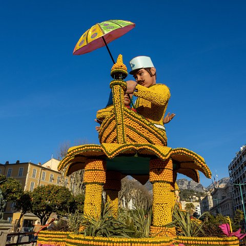 89ème Fête du Citron® - exposition des motifs d'agrumes
