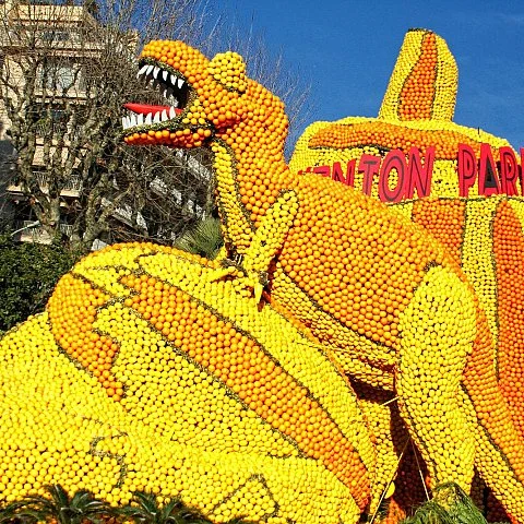 Exposition des motifs d'agrumes dans les jardins Biovès - Fête du Citron®